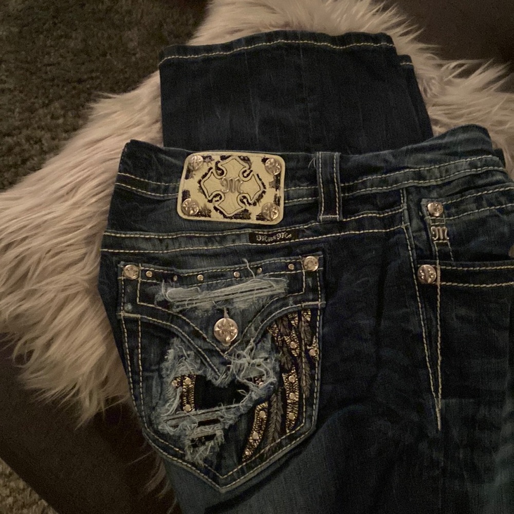 Dark Denim Miss Me jeans